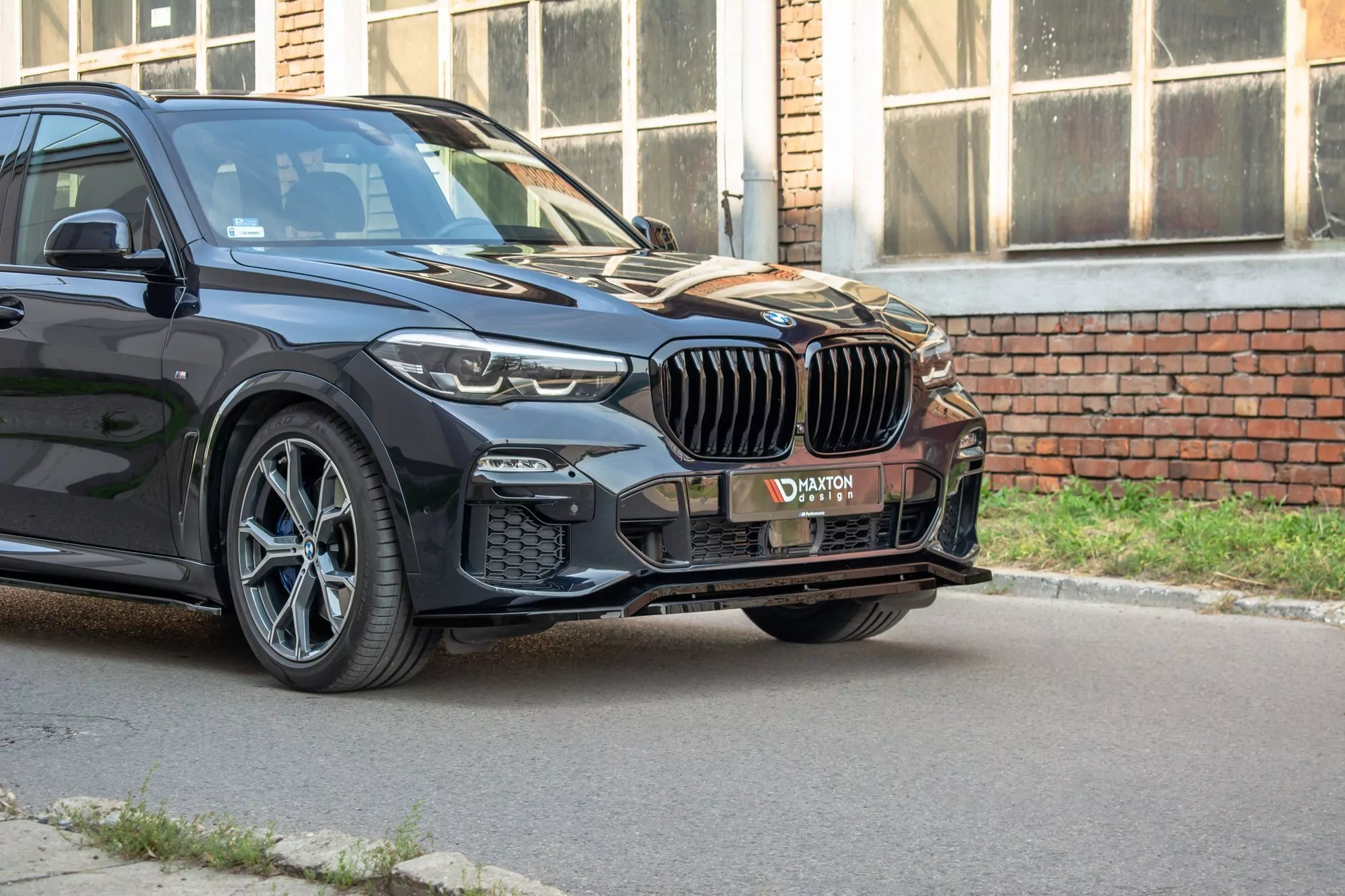 Front Ansatz Passend Für Passend Für BMW X5 G05 M Paket Schwarz Hochglanz Schwarz Hochglanz