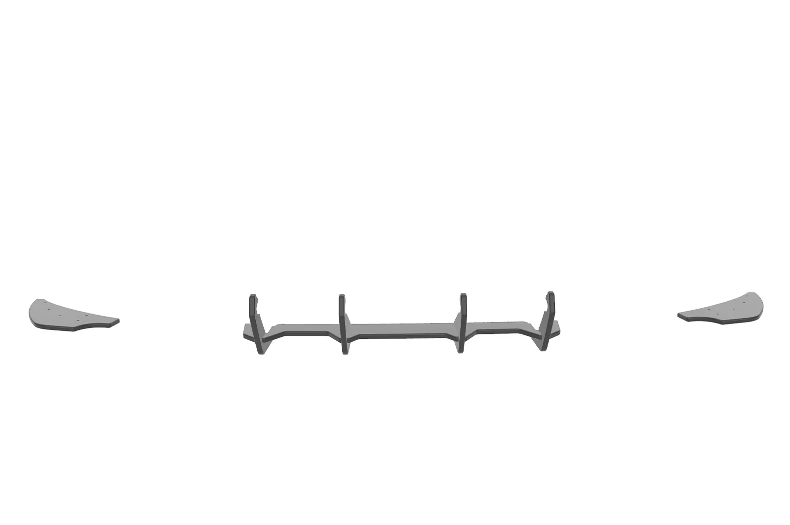 Racing Diffusor / Heckansatz für VW Golf 7 (Typ AU) R HA346