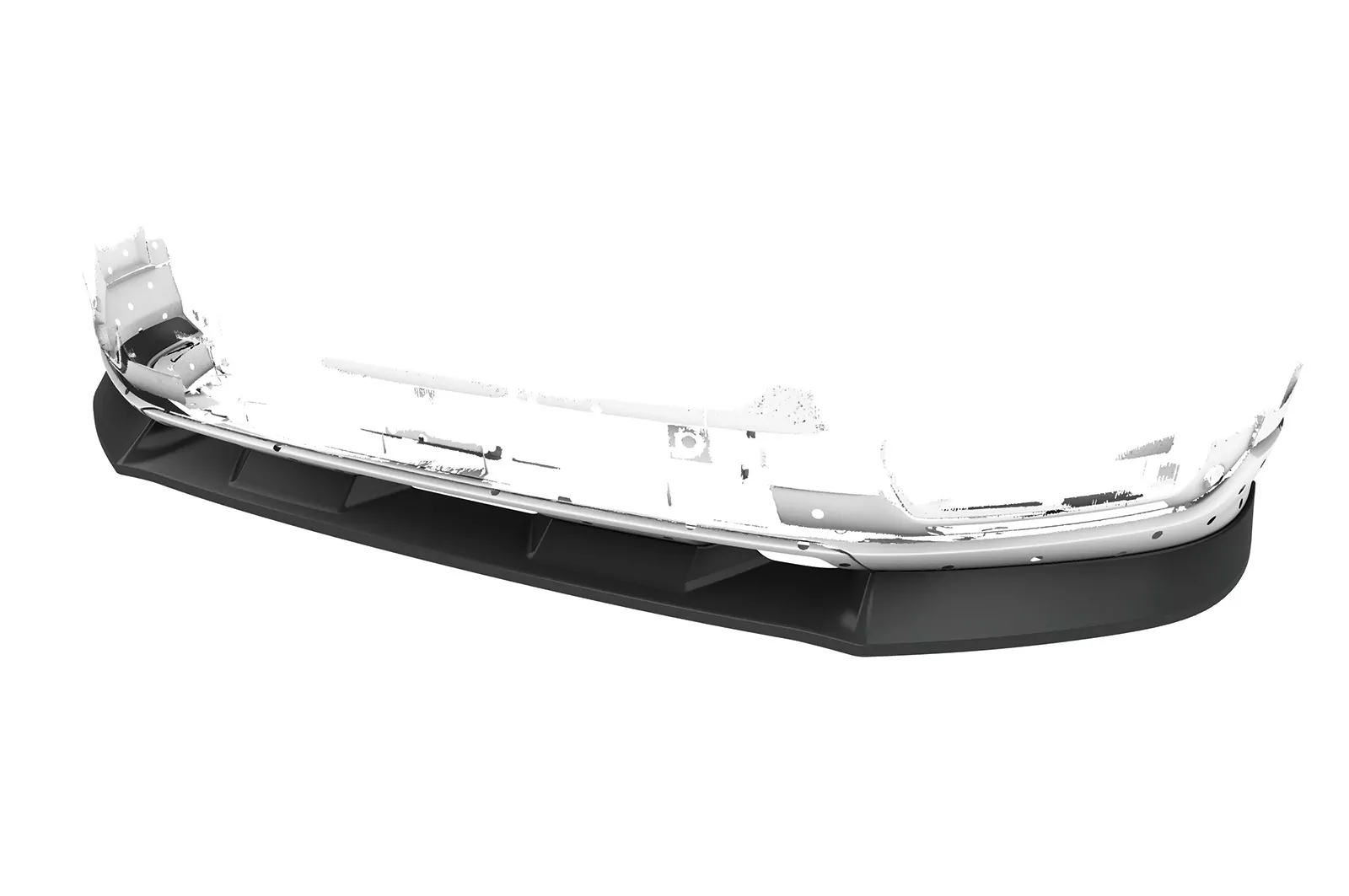 Cup-Spoilerlippe für Audi Q2 S-Line CSL457-M Carbon Look (matt)