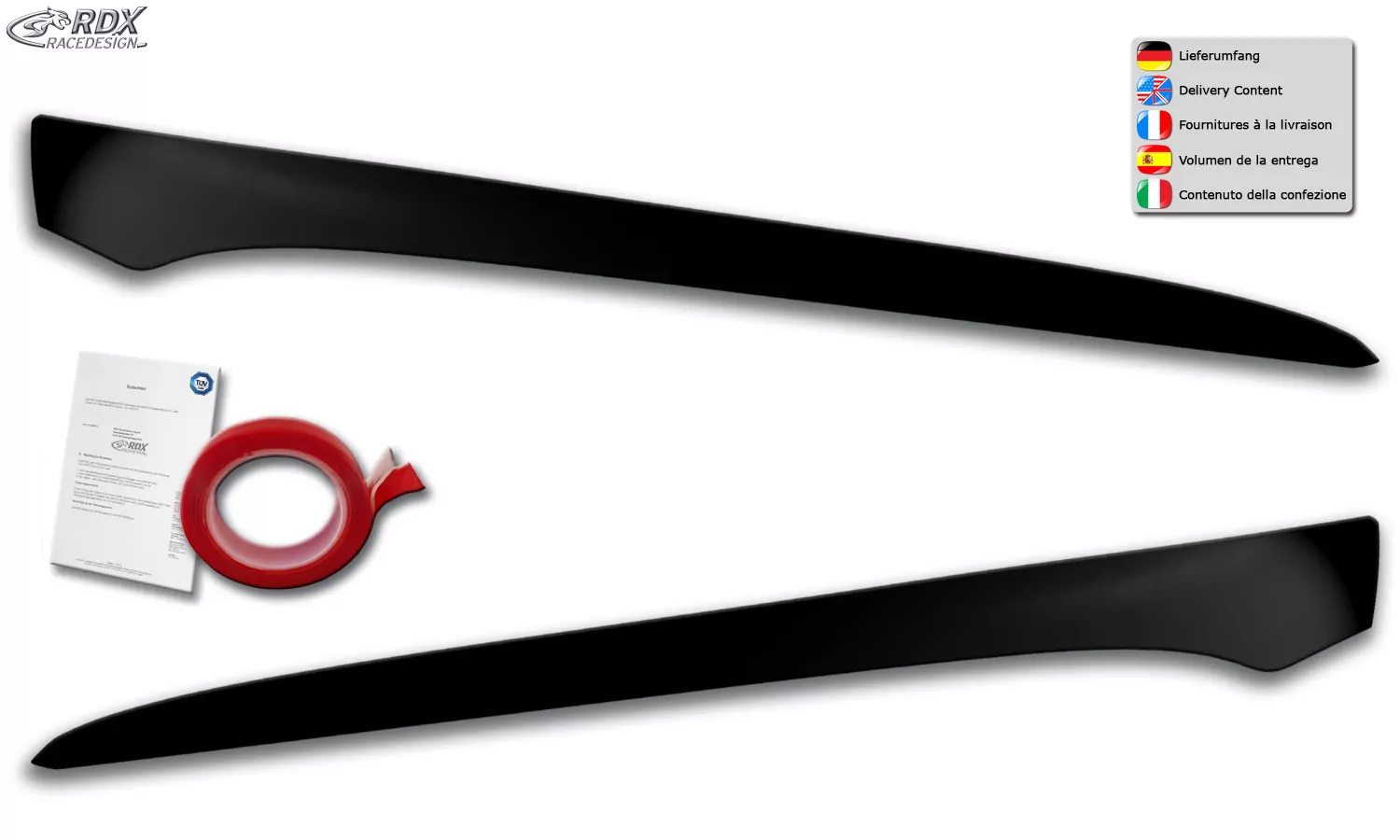 RDX Scheinwerferblenden für BMW 3er E92 / E93 2010-2013 Böser Blick