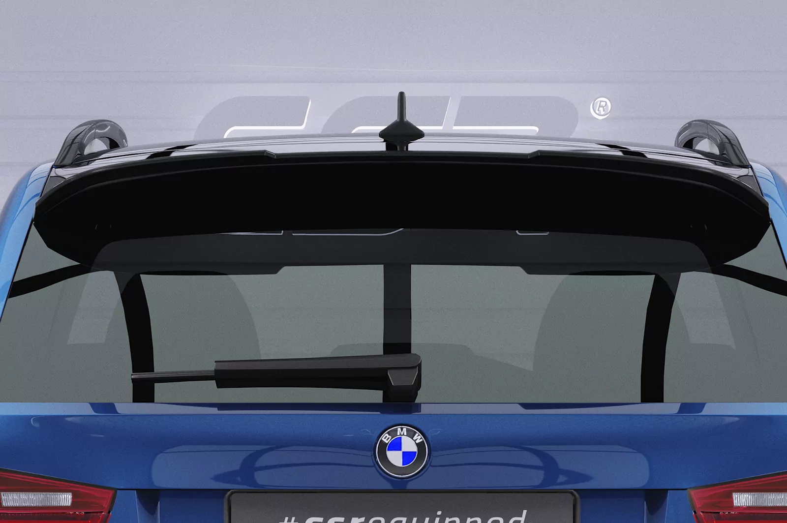 Heckflügel mit ABE für BMW 3er E91 HF667 Strukturiert (schwarz matt)