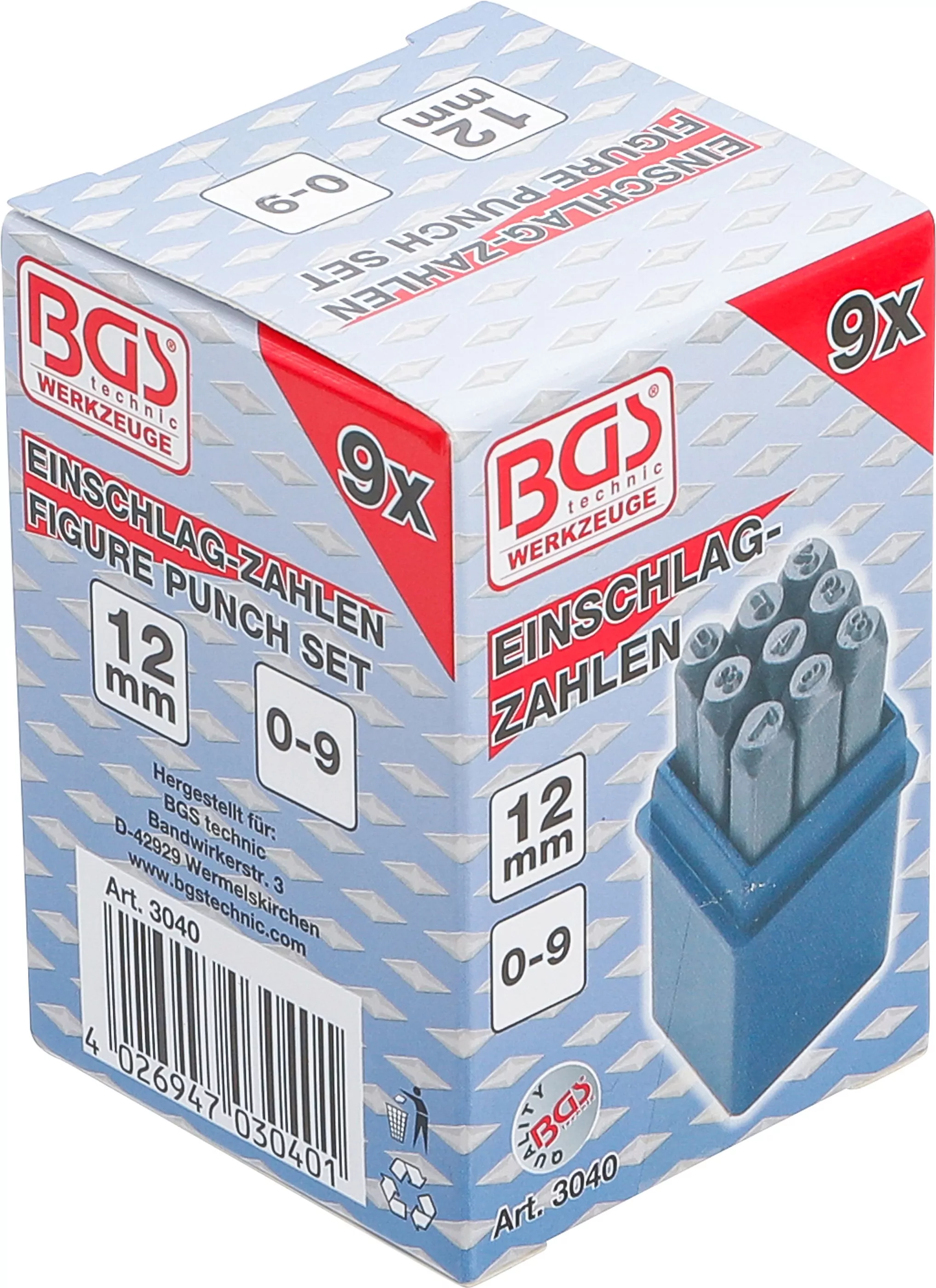 Einschlagzahlen | 12 mm