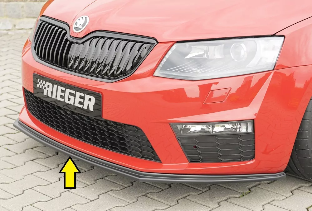 Rieger Spoilerschwert für Skoda Octavia RS (5E) | Combi 06.13-01.17 (bis Facelift) für orig. RS-Frontschürze