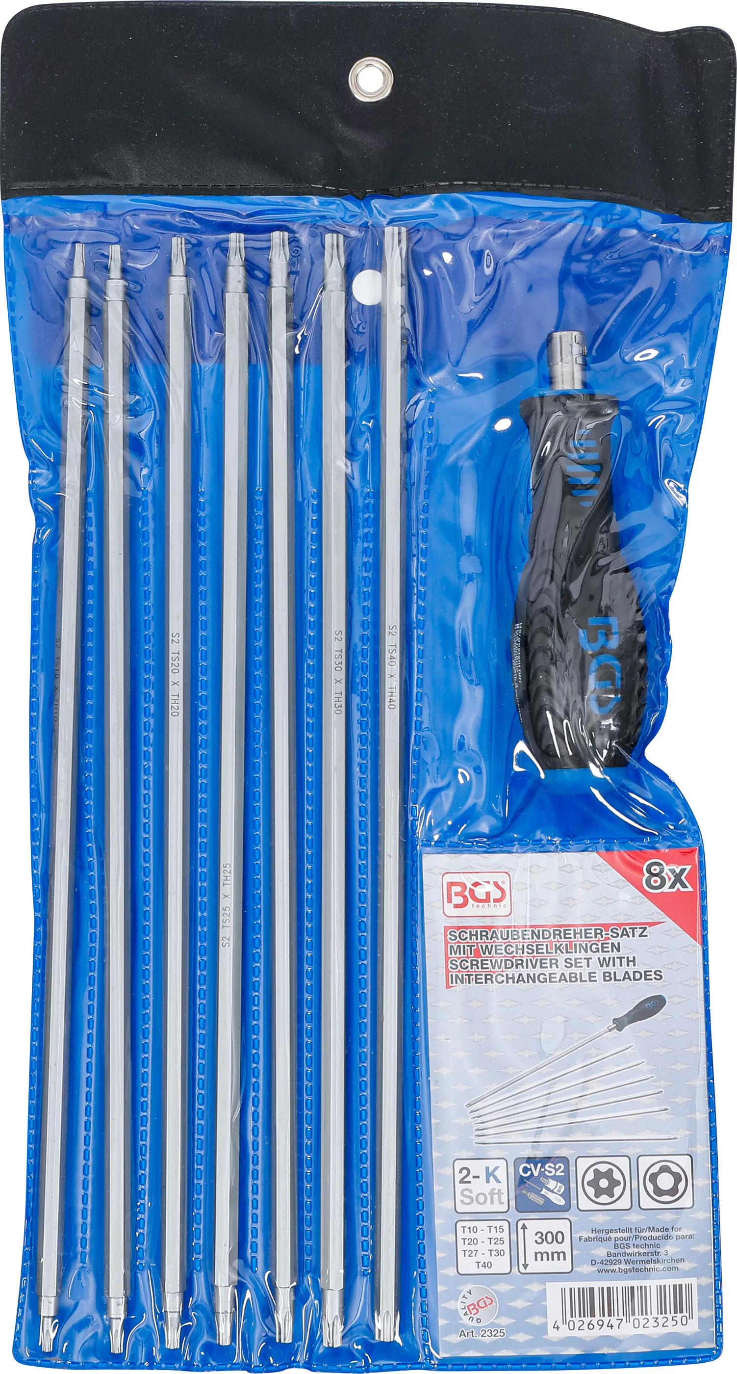 Schraubendreher-Satz mit Wechselklingen | T-Profil (für Torx) / TS-Profil (für Torx Plus) | 8-tlg.