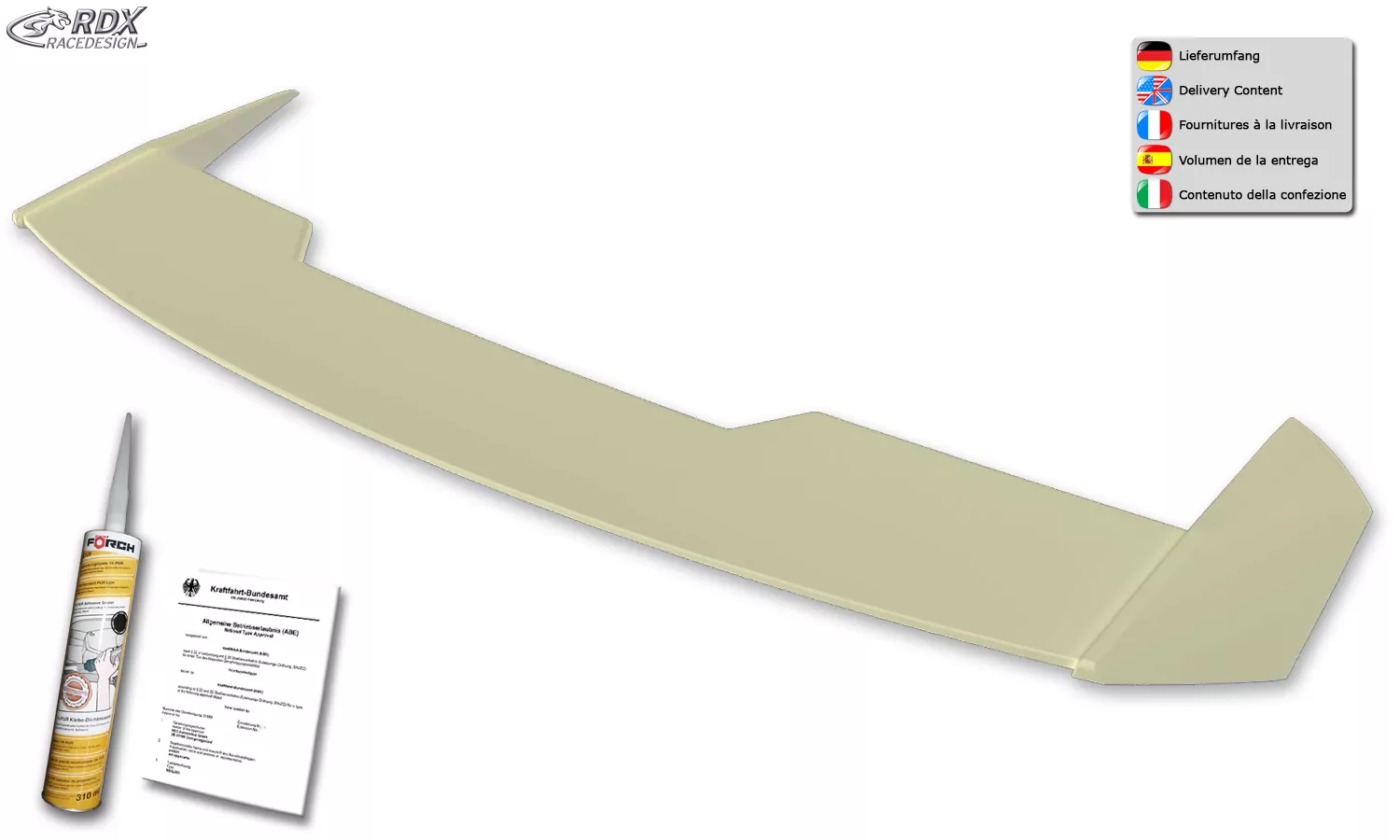 RDX Heckspoiler für OPEL Astra K (2015-2021) Dachspoiler Spoiler