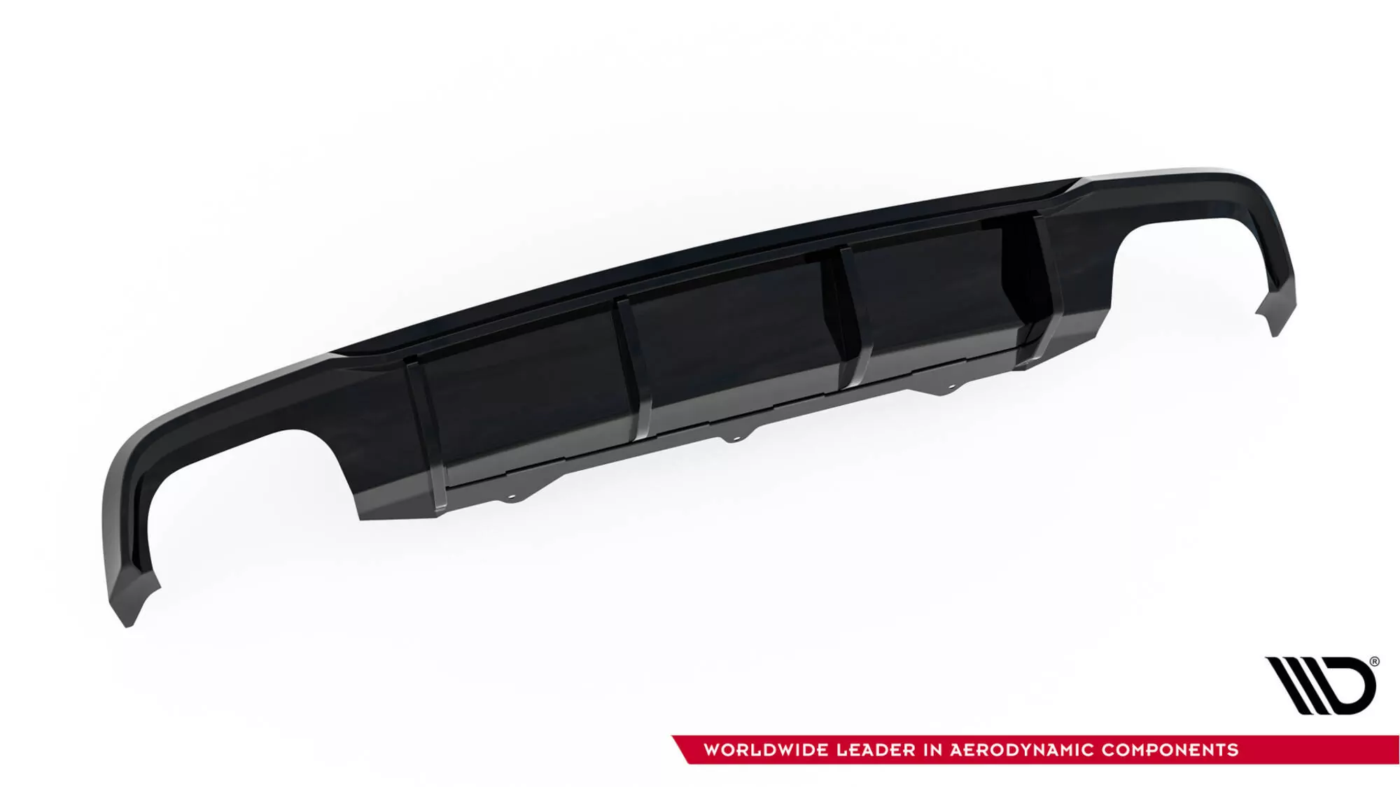 Diffusor Heck Ansatz V.2 Für Audi A6 / A6 C7 S-line/ S6 C7 Facelift Schwarz Hochglanz