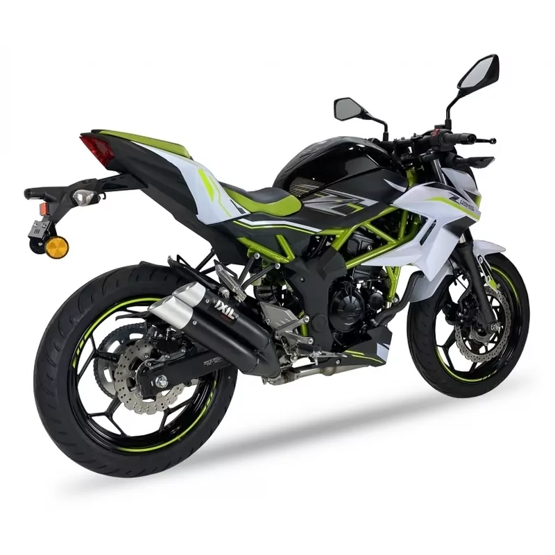 IXIL Hyperlow black XL Endschalldämpfer für Kawasaki Z 125 18-, Z 125 Ninja, 19-, Dualexit E-geprüft