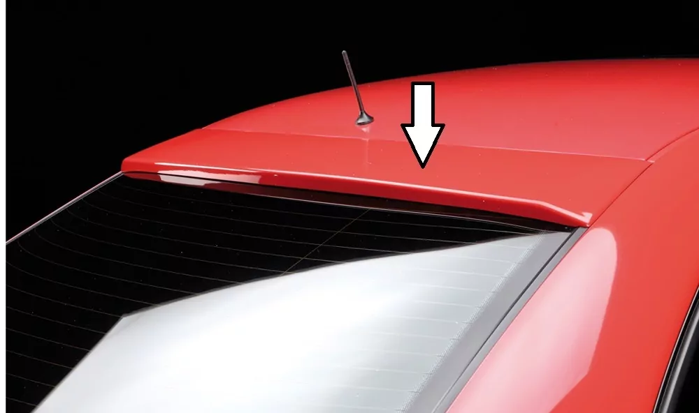 Rieger Heckscheibenblende für Audi A4 (B5) - Lim. 99-12.00 carbon optik