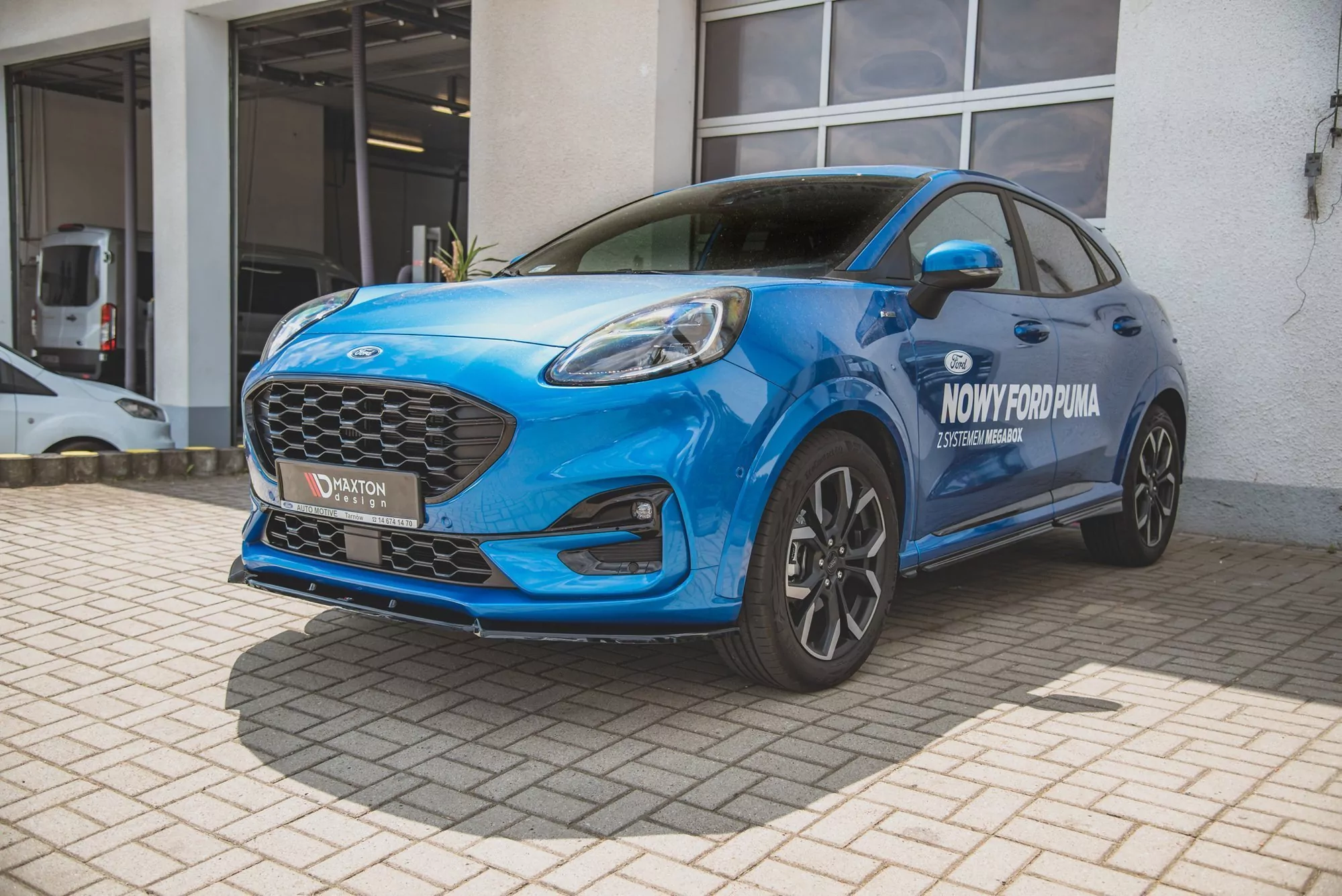 Front Ansatz Passend Für Ford Puma ST-Line Schwarz Hochglanz