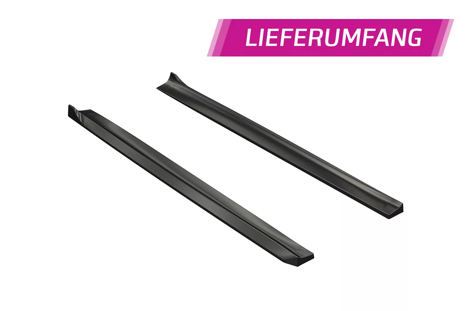 Seitenschweller für Porsche Macan (Typ 95B) (2.Facelift) SS558 Schwarz Strukturiert