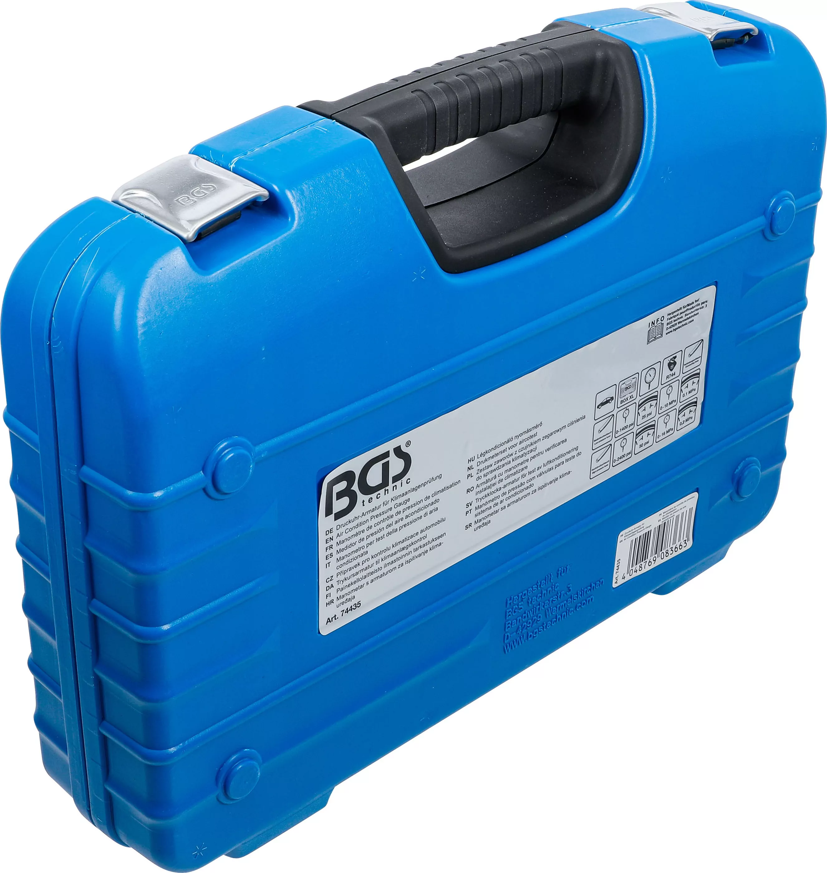 Druckuhr-Armatur für Klimaanlagenprüfung | für Kältemittel R744