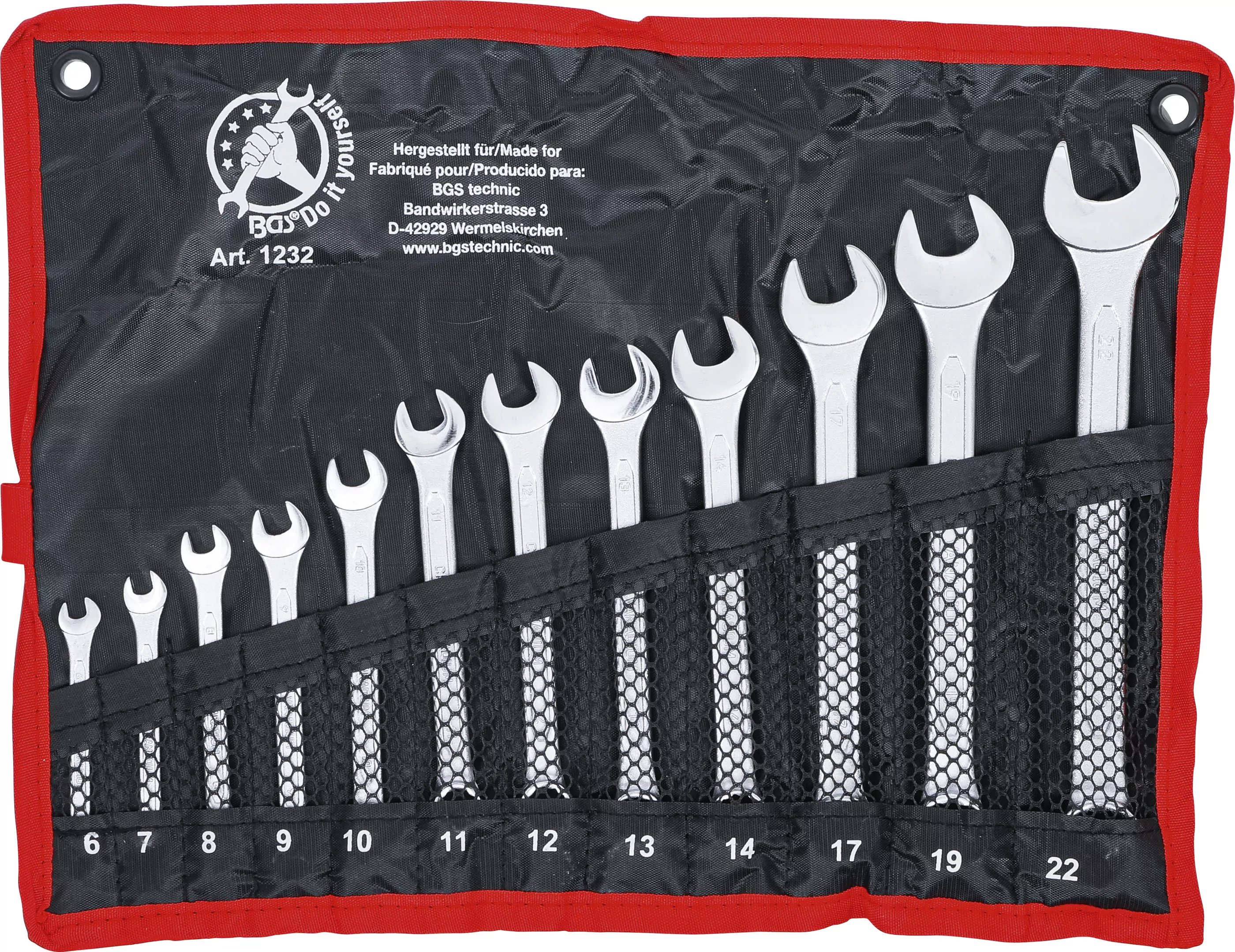 Maul-Ringschlüssel-Satz | SW 6 - 22 mm | 12-tlg.