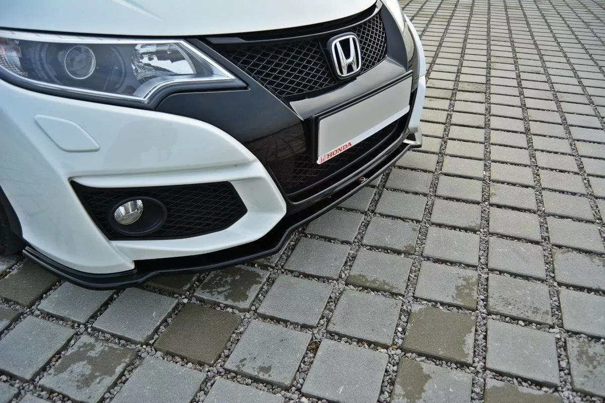 Front Ansatz Passend Für Passend Für Honda Civic Mk9 FL Schwarz Hochglanz Schwarz Hochglanz