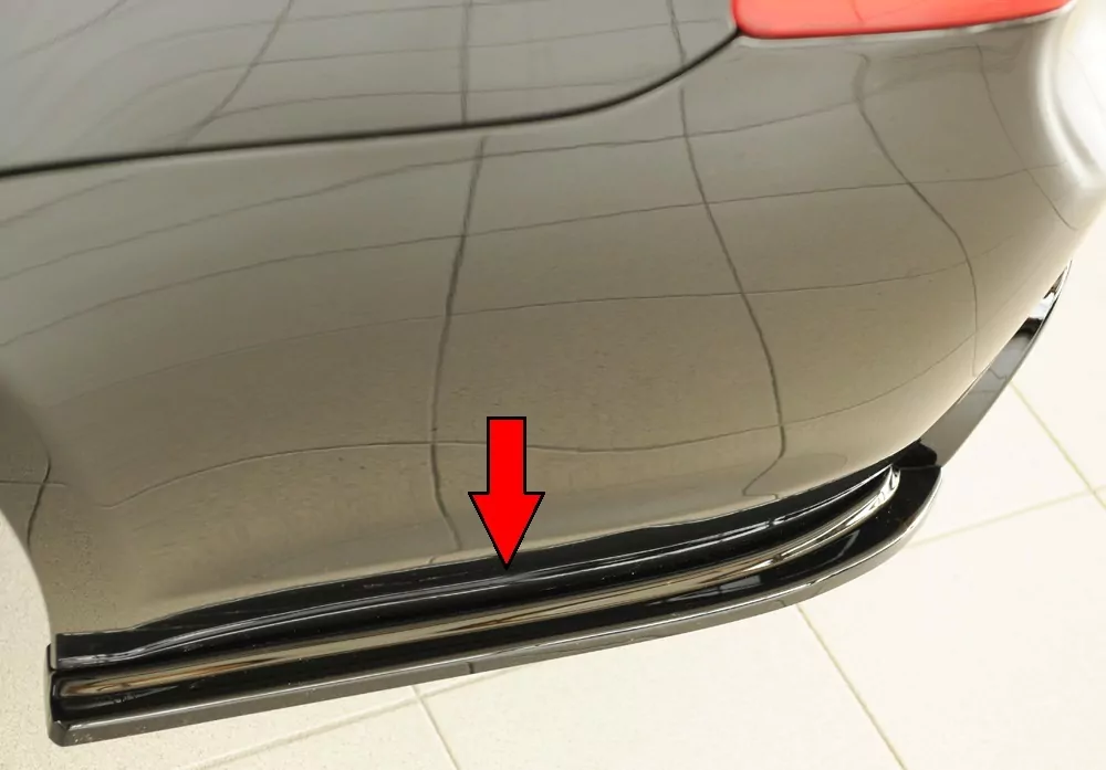 Rieger Heckschürzenansatz seitlich links glanz schwarz für BMW 3er E91 Touring 09.08- (ab Facelift) LCI