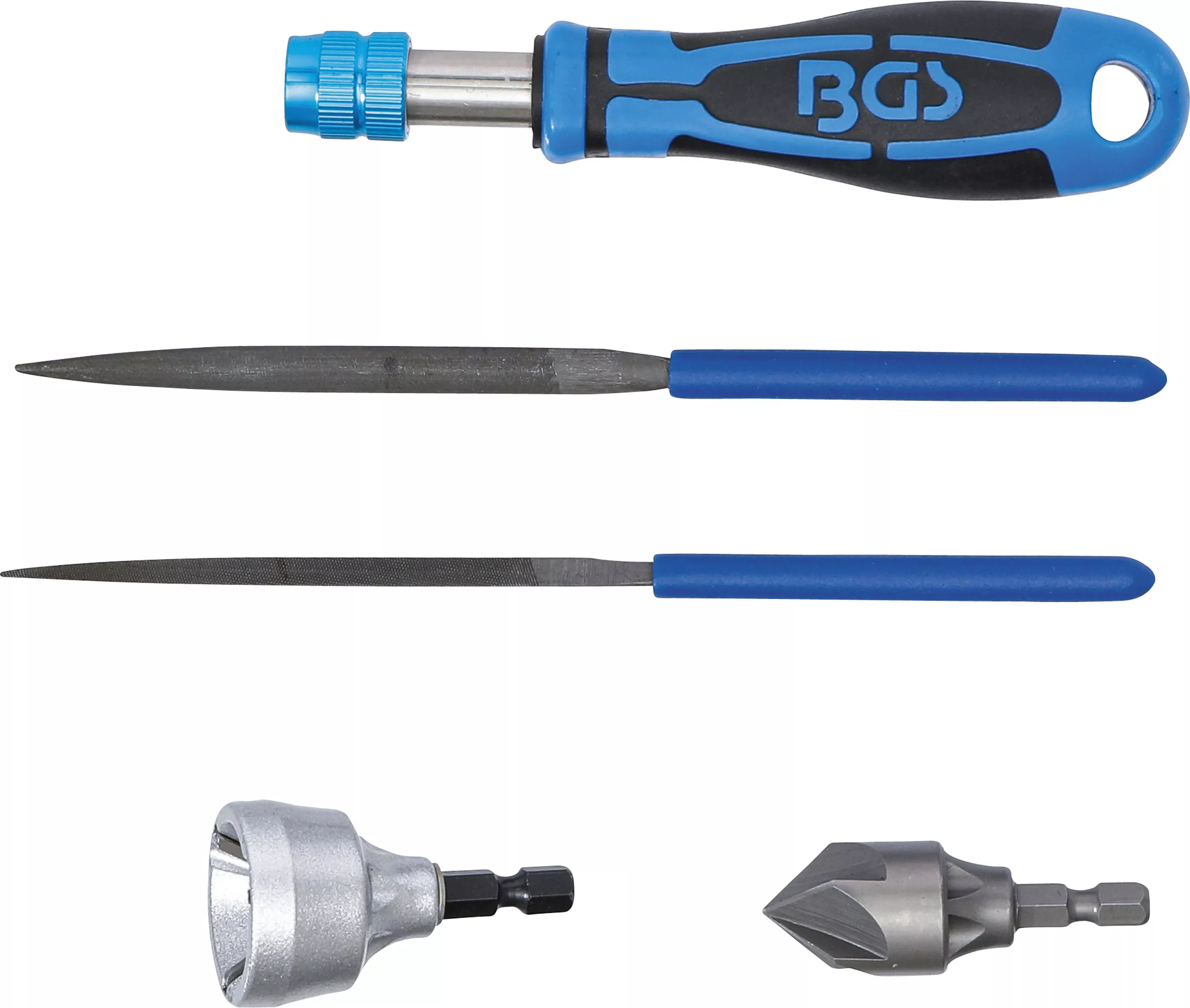 Außen- / Innen-Entgrater und Feilen-Satz | 5-tlg.