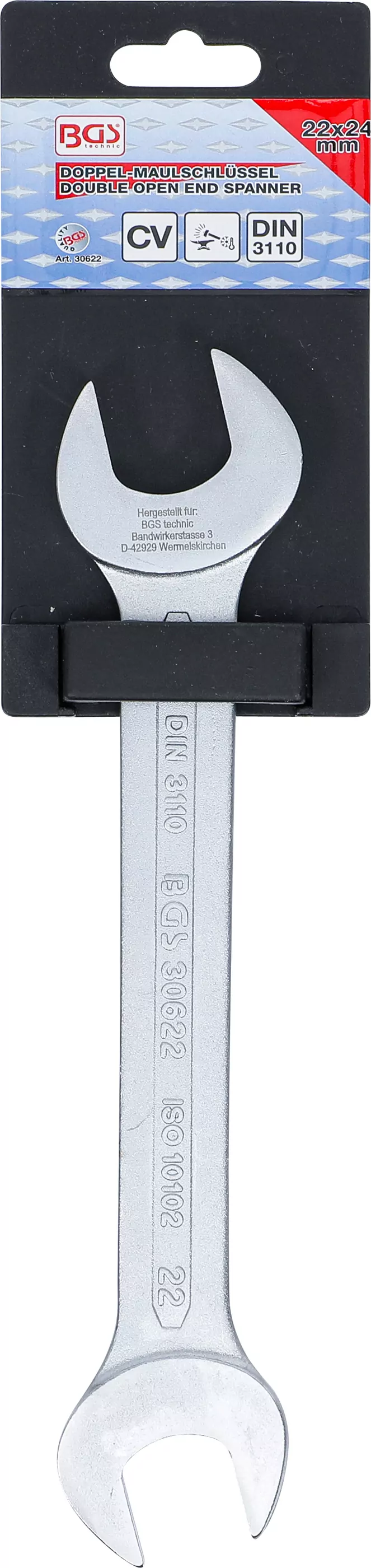 Doppel-Maulschlüssel | SW 22 x 24 mm