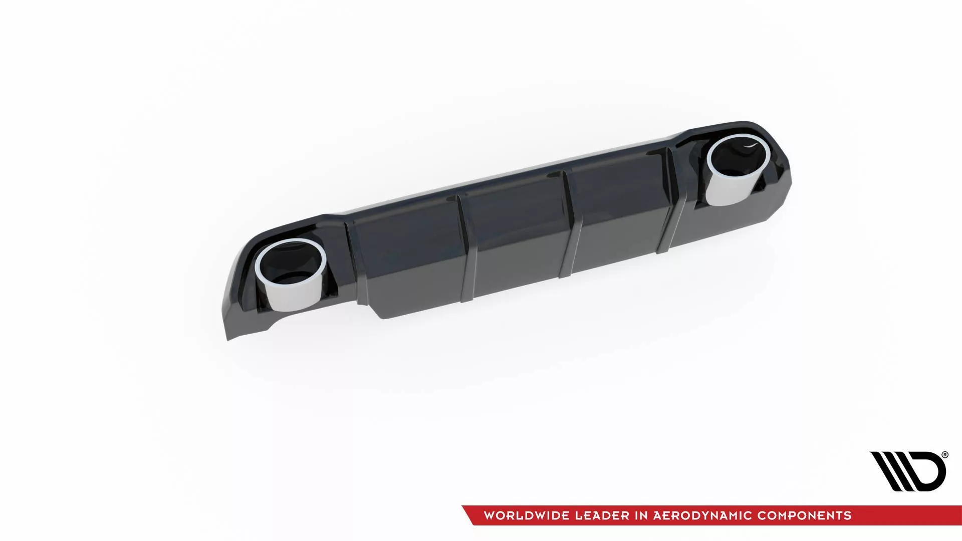 Diffusor Heck Ansatz Für + Endschalldampfer Sportauspuff Attrappe Peugeot 308 SW Mk2 Facelift