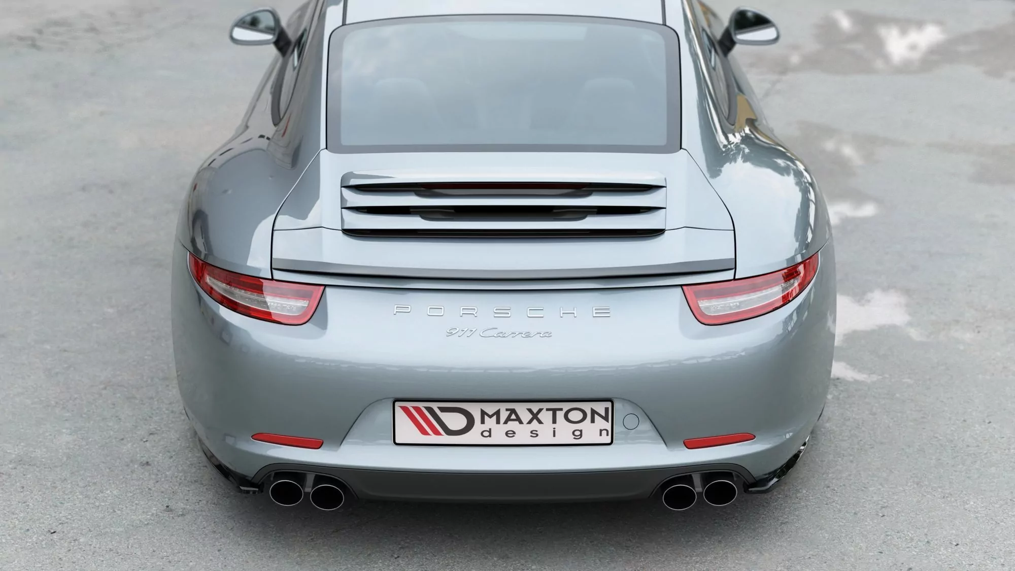Spoiler CAP Passend Für Porsche 911 Carrera 991 Schwarz Hochglanz