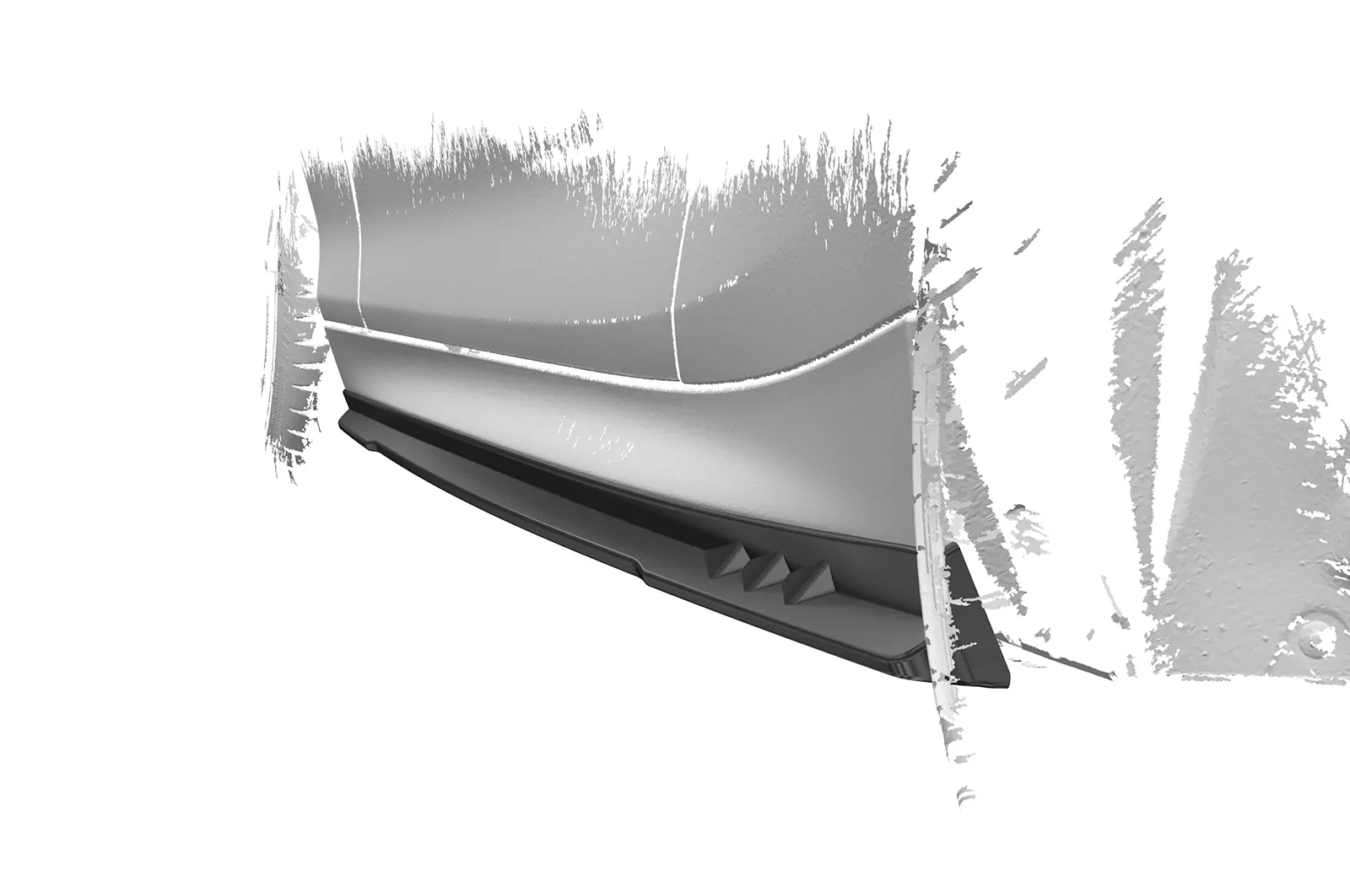 Seitenschweller für BMW 2er F22/F23 SS492 Schwarz Strukturiert