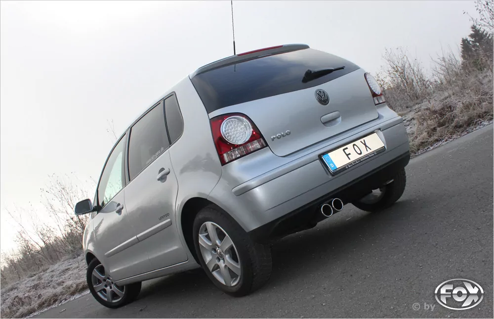 VW Polo 9N  Endschalldämpfer - 2x70 Typ 13