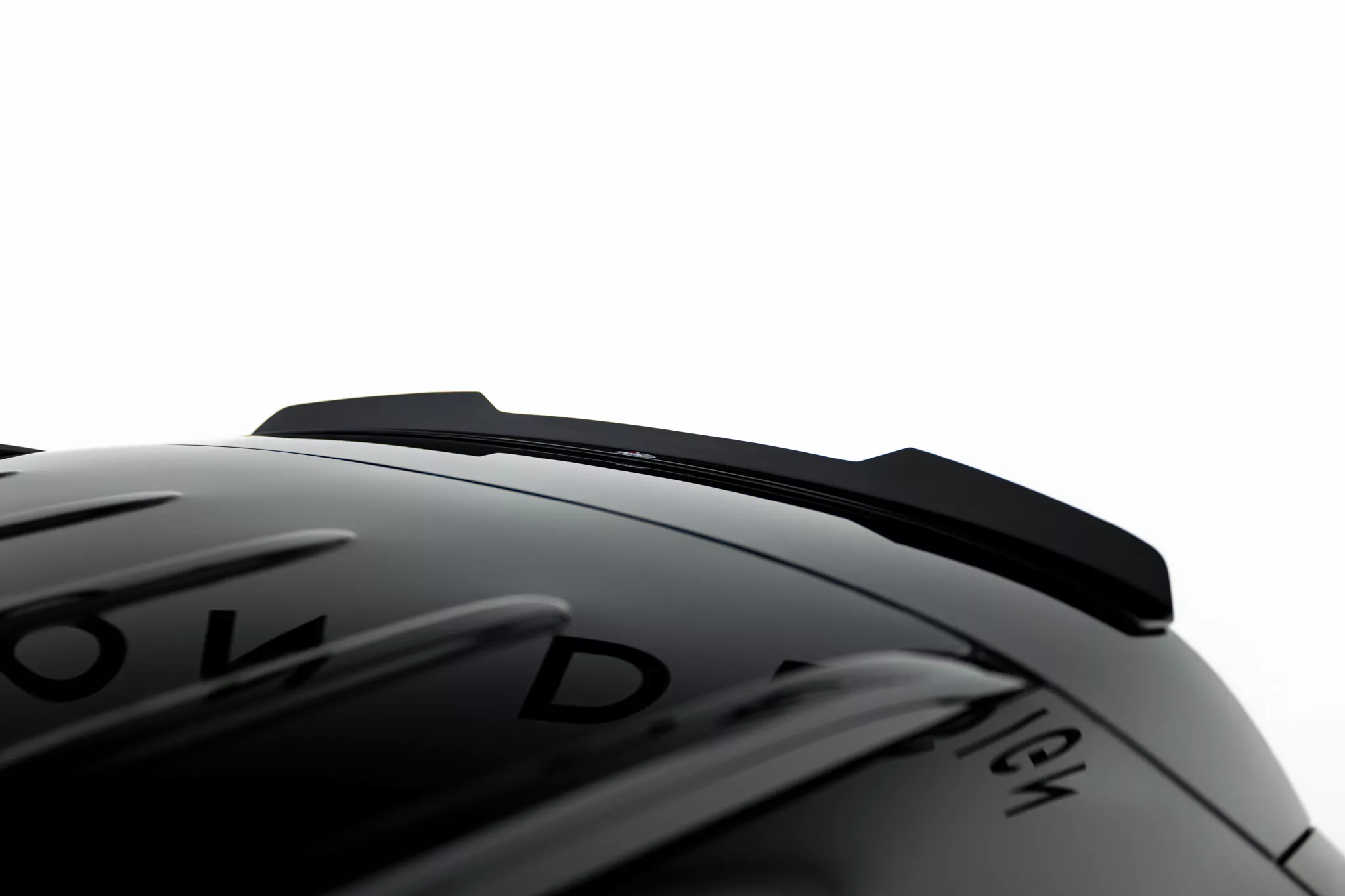 Spoiler CAP Für Mercedes-AMG GLC 43 SUV X253 Facelift Schwarz Hochglanz