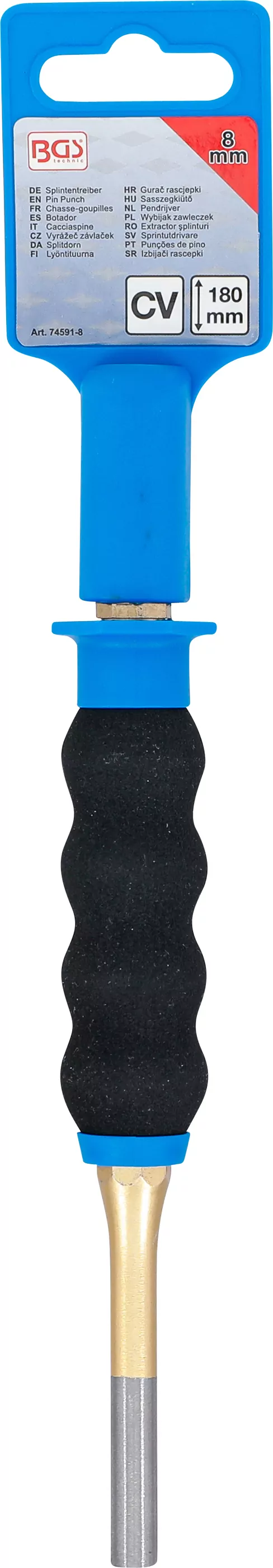 Splintentreiber | mit Handschutz | 180 mm | 8 mm