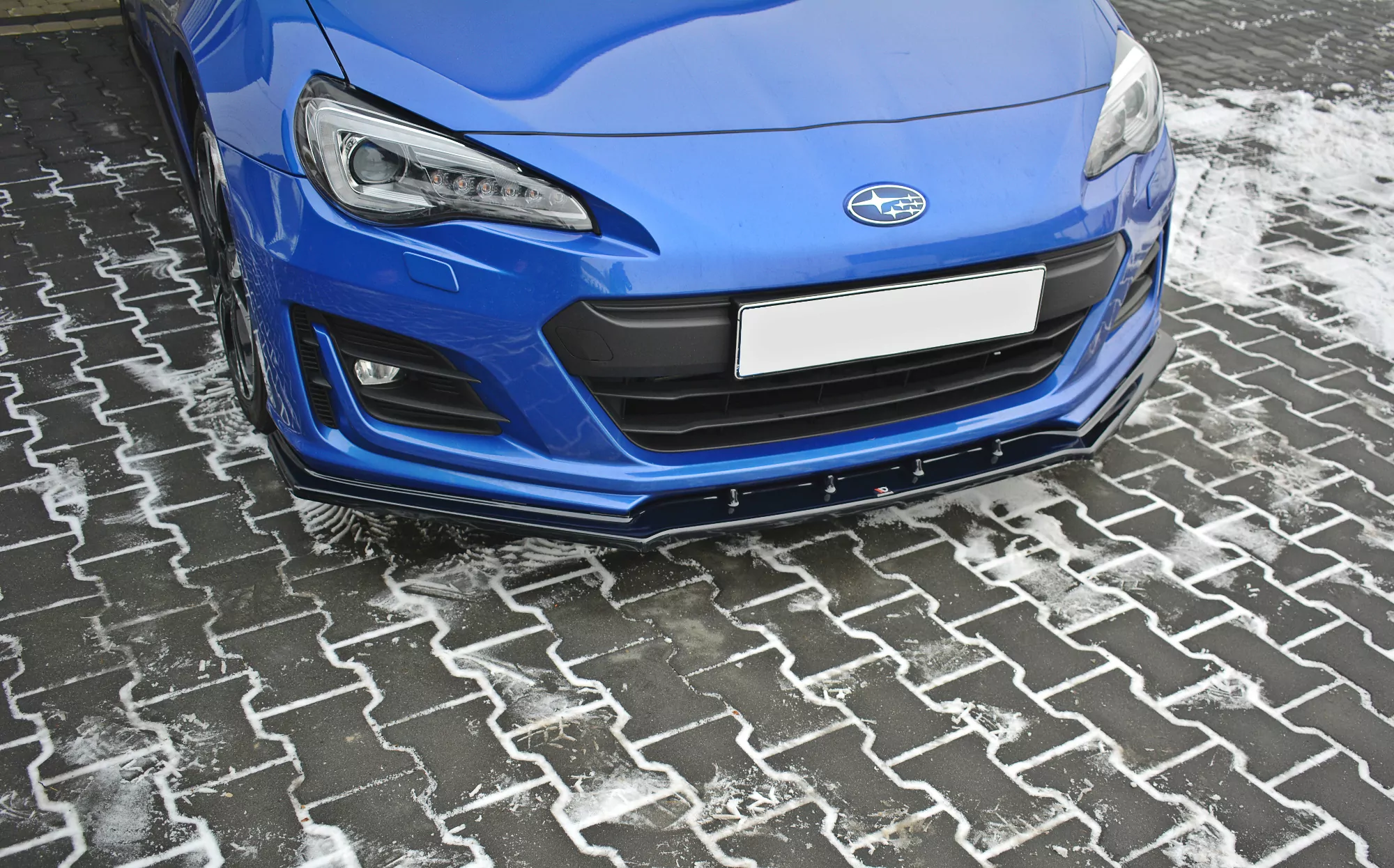 Front Ansatz Passend Für V.1 Passend Für SUBARU BRZ FL Schwarz Hochglanz Schwarz Hochglanz