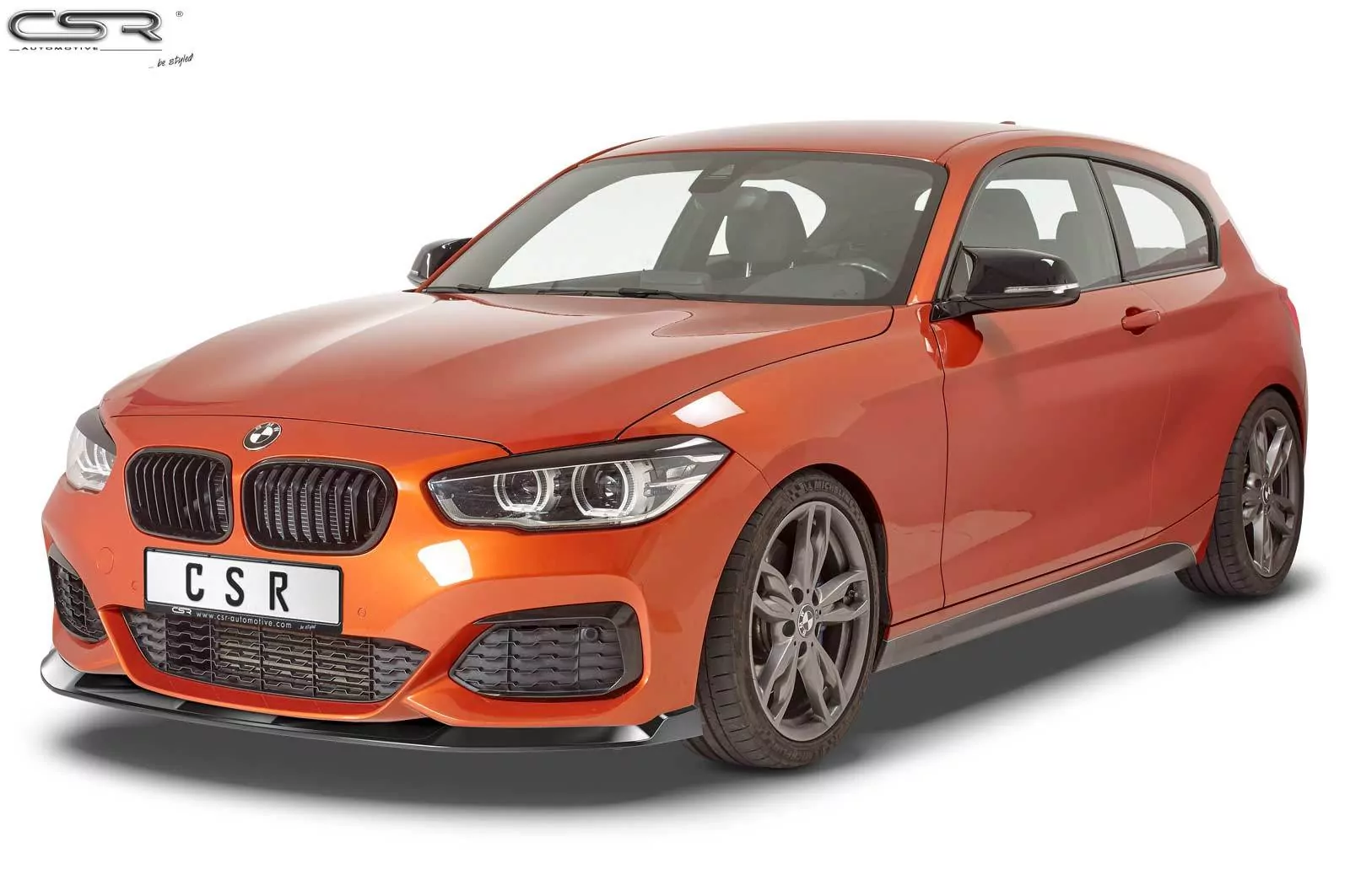Cup-Spoilerlippe mit ABE für BMW 1er F20/F21 M-Paket CSL356-M Carbon Look (matt)