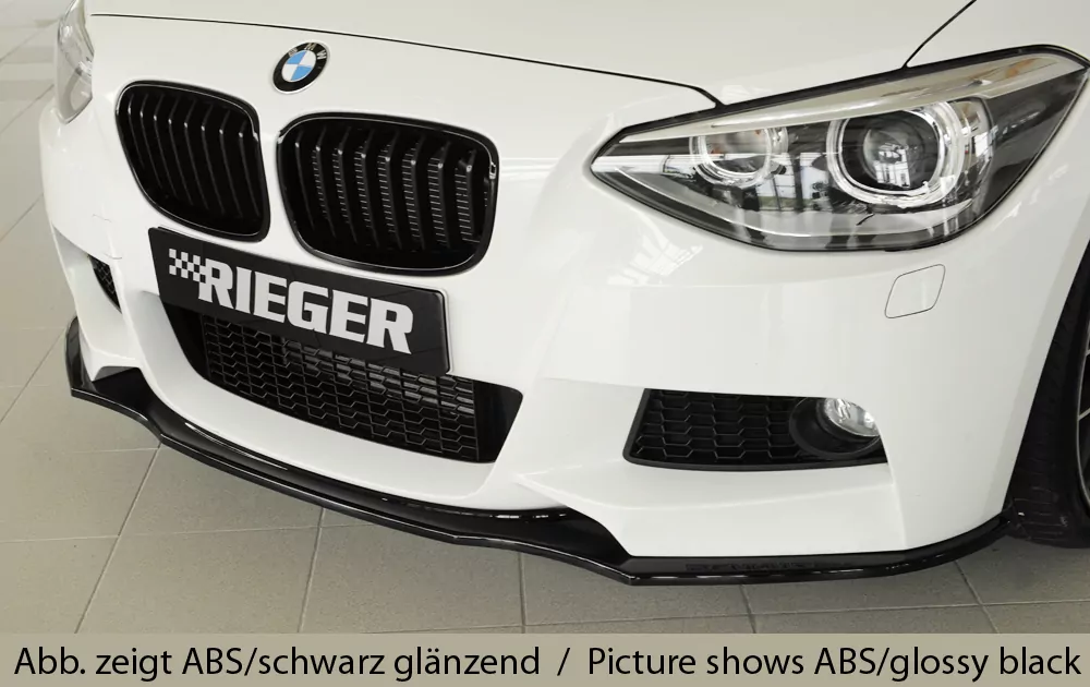 Rieger Spoilerschwert für BMW 1er F21  (1K2) | Lim. / 2-tür. 09.12-03.2015 (bis Facelift) für orig. M-Paket-Frontschürze