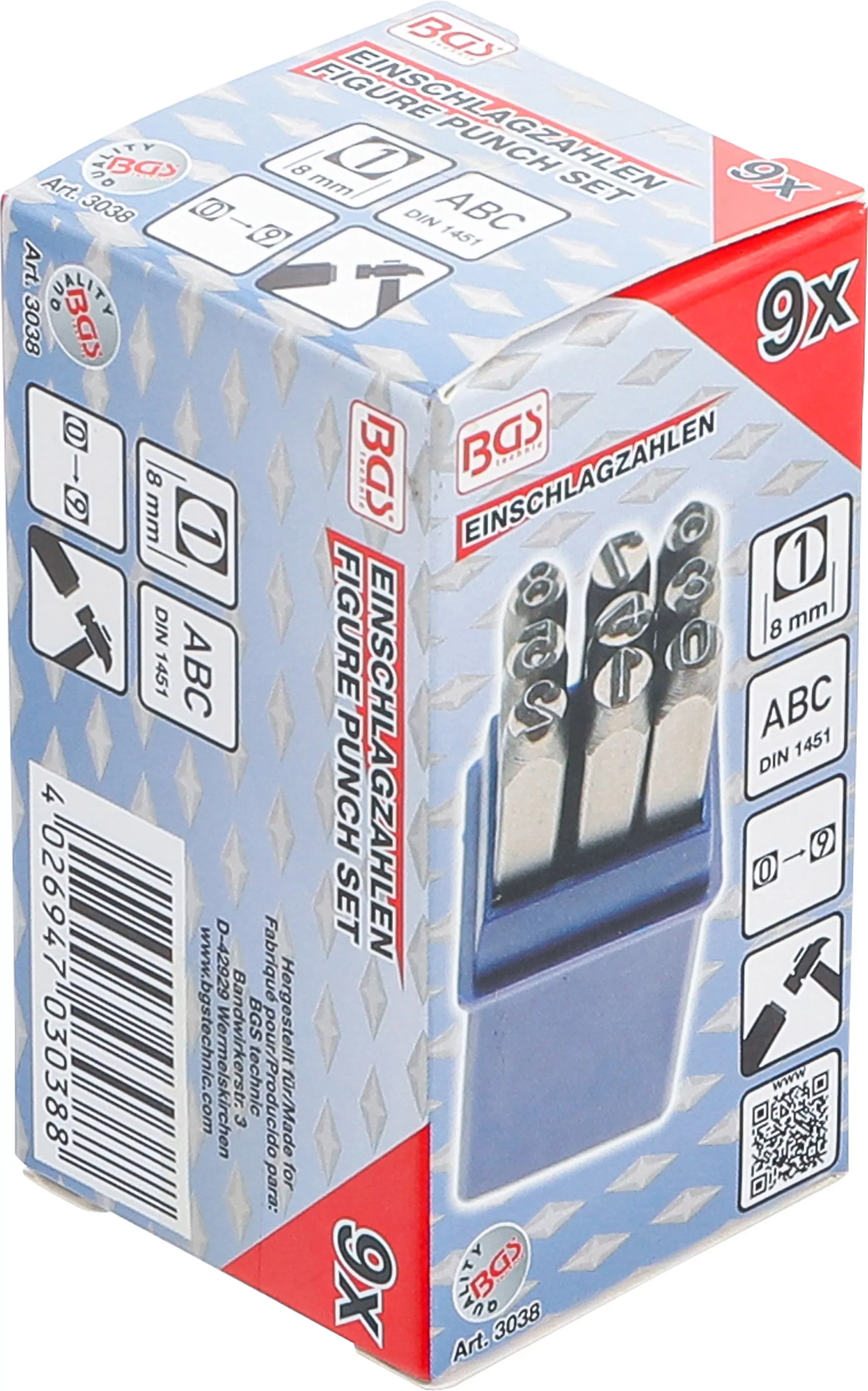 Einschlagzahlen | 8 mm