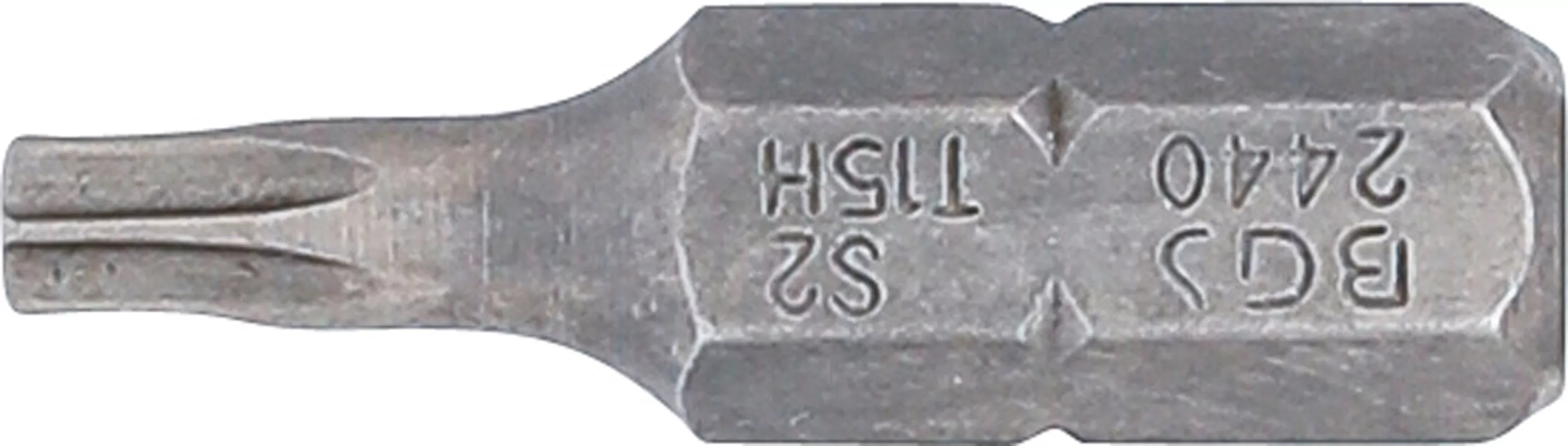 Bit | Länge 25 mm | Antrieb Außensechskant 6,3 mm (1/4") | T-Profil (für Torx) mit Bohrung T15