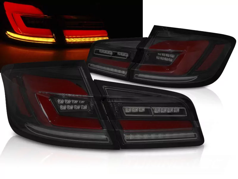Led Bar Seq Tail Lights Smoke Black Fits Bmw F10 10-16