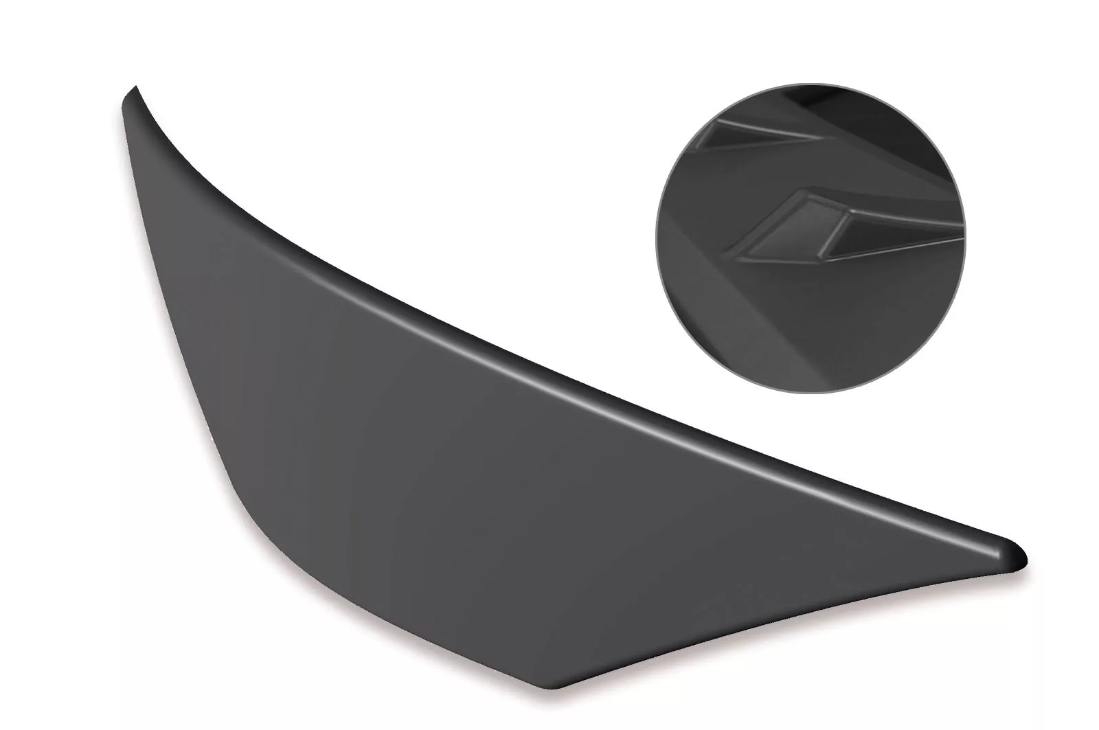 Heckansatz für VW Golf 7 GTI, GTD, R, R-Line Lackierfreundlich (schwarz matt)