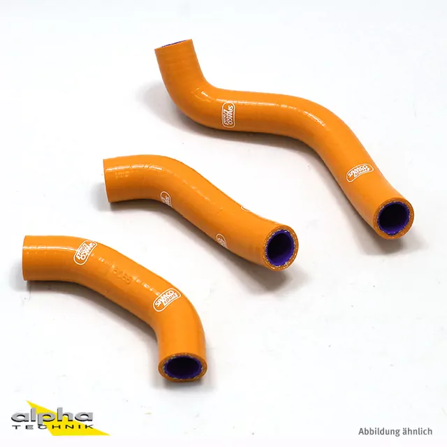 SAMCO SPORT Siliconschlauch Kit orange für KTM 450 SX-F Factory Edition 450 XC-F Husqvarna FC450 FS450 FX450 Modelljahr 2016-2018
