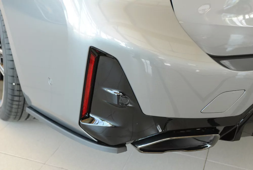 Rieger Heckschürzenansatz seitlich links matt schwarz für BMW 3er G21  (G3K) Touring 07.22- (ab Facelift) LCI