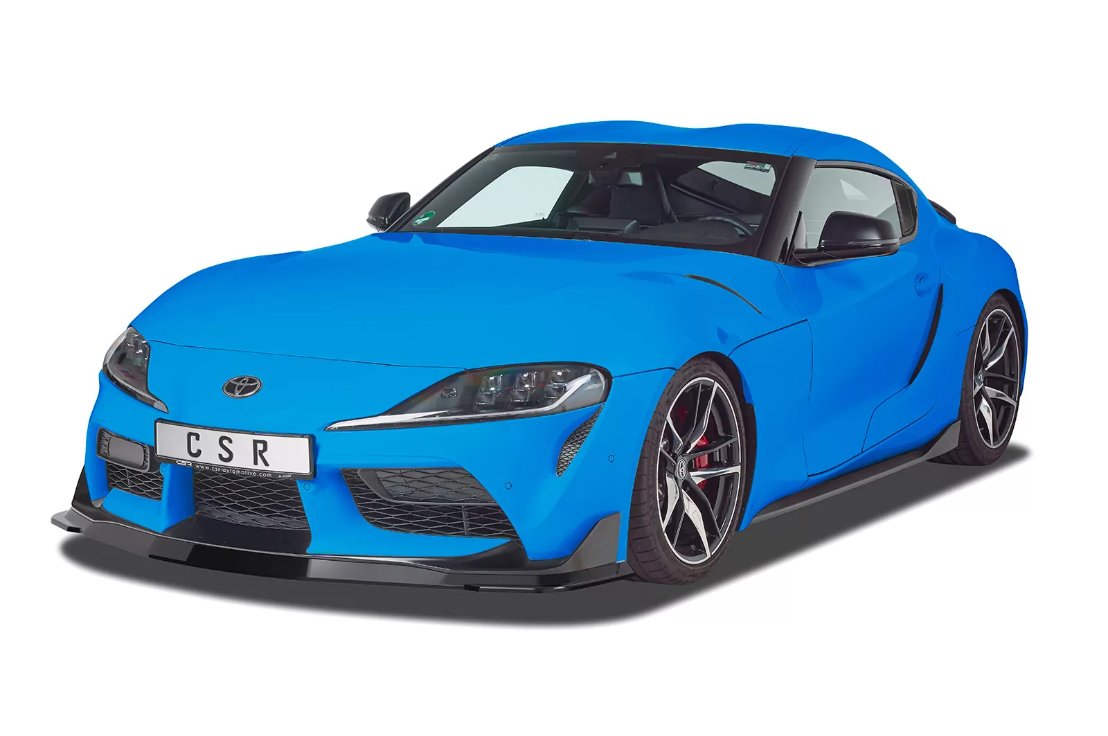 Cup-Spoilerlippe mit ABE für Toyota GR Supra (A90) Lackierfreundlich (schwarz matt)