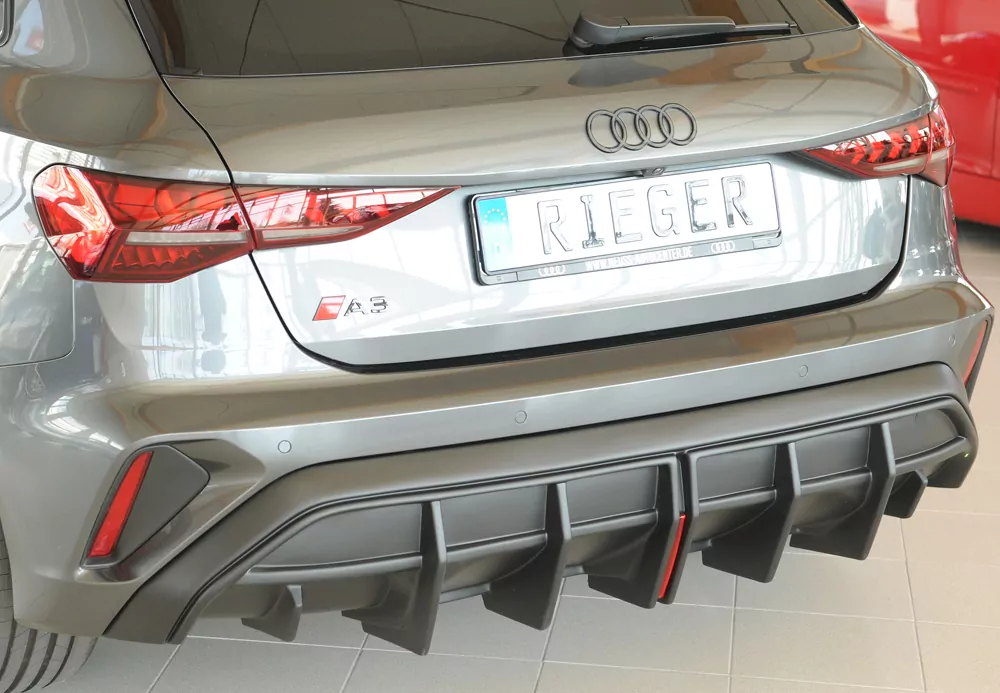 Rieger Heckeinsatz für orig. ESD für Audi A3 (GY) 5-tür. (Sportback) 06.24- (ab Facelift)
