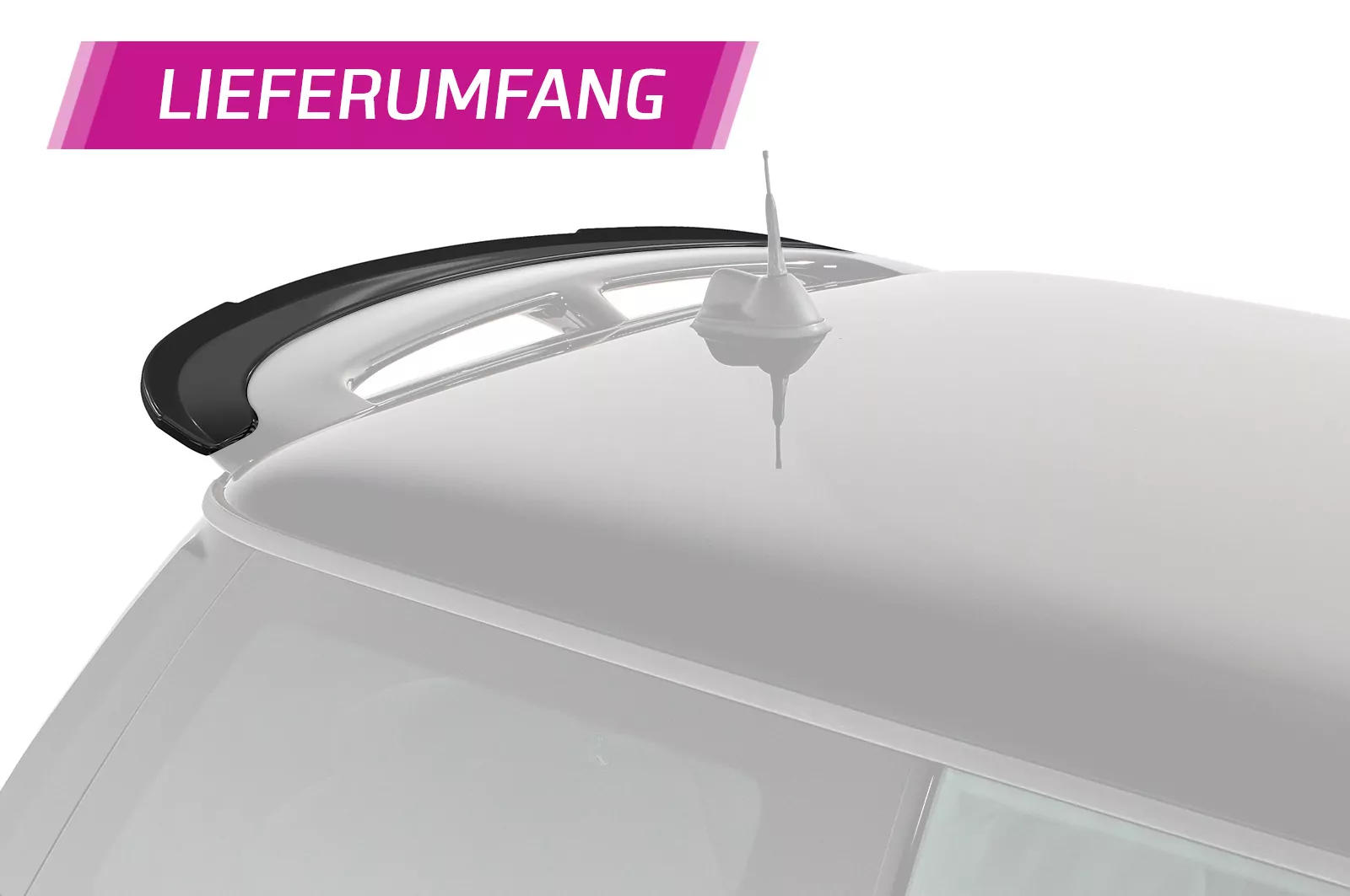 Heckflügel mit ABE für Mini R56 John Cooper Works HF729-M Carbon Look (matt)