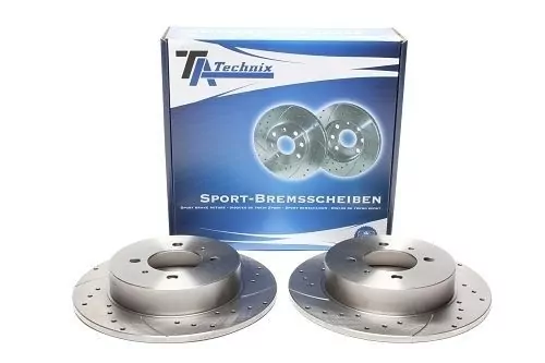TA Technix Sport Bremsscheiben Satz Hinterachse passend für Nissan 100NX / Almera / Sunny
