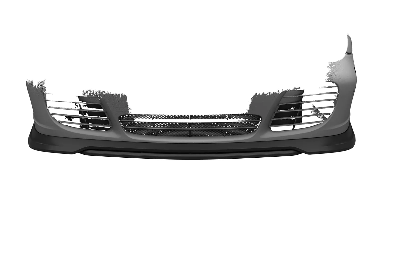 Cup-Spoilerlippe mit ABE für Porsche 911/996 CSL852 Schwarz Strukturiert