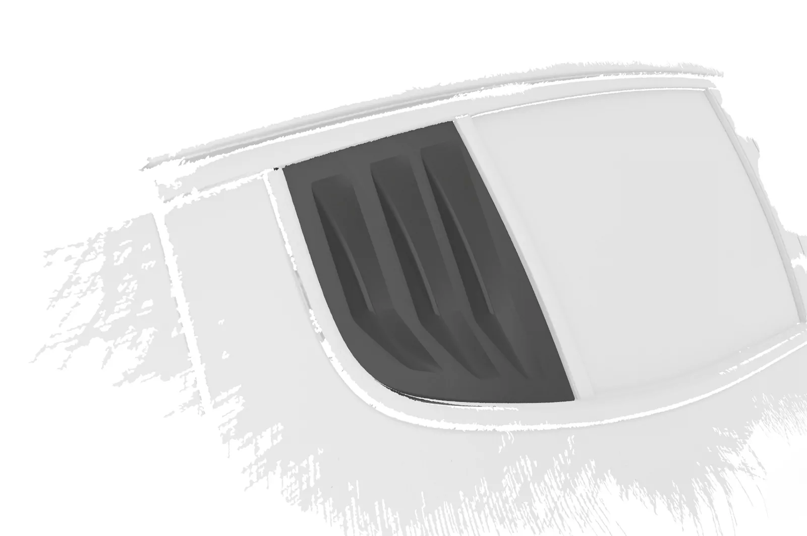 Seitenscheibenblenden für Kia Stinger GT SSB008 Schwarz Strukturiert