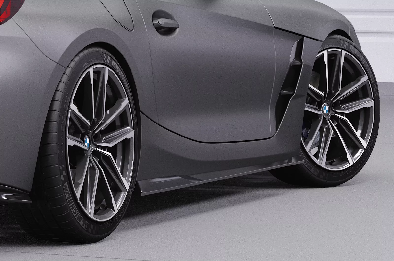 Seitenschweller für BMW Z4 (G29) M-Paket / M40i SS486 Schwarz Strukturiert