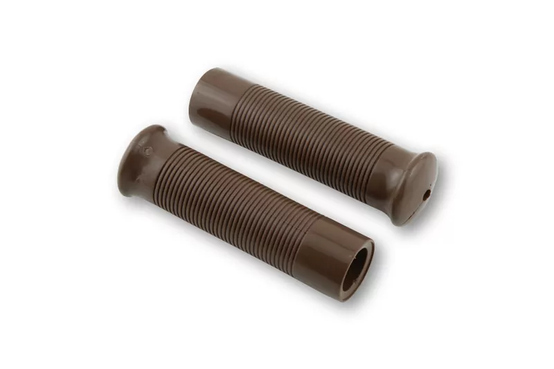 SHIN YO Handlebar Grips Custom Retrostyle for 7/8 Inch Handlebars (22mm) in brown