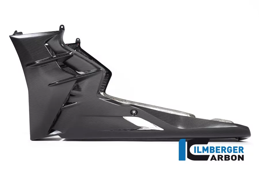 Ilmberger Carbon Motorspoiler komplett lange Version matt für Aprilia Tuono V4 2021-