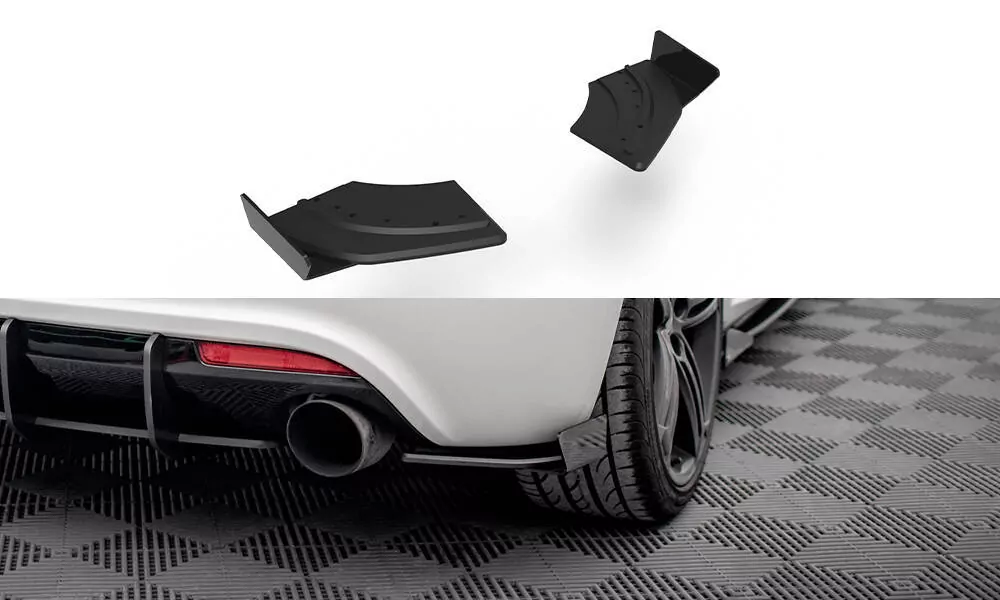 Street Pro Heck Ansatz Flaps Diffusor +Flaps Für Volkswagen Scirocco R Mk3 Schwarz Hochglanz