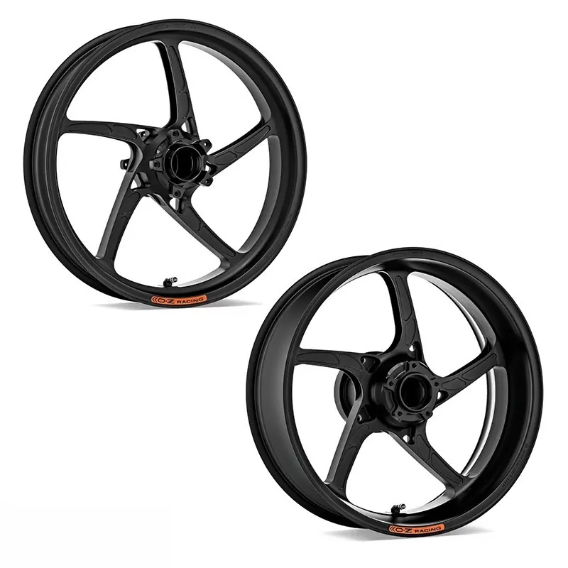 OZ Piega Aluminium Satz in schwarz matt für Kawasaki Z900RS ZR900C / ZR900K 2018-2023