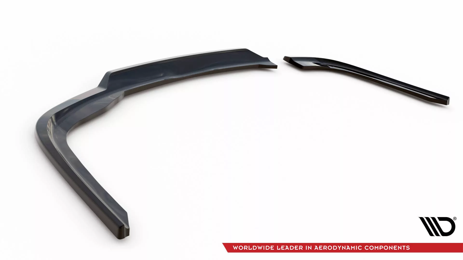 Hinten Splitter (mit Einem Vertikalem Balken) BMW 3er GT F34 Schwarz Hochglanz