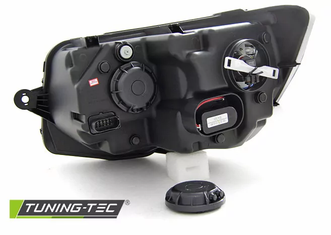 HEADLIGHTS TUBE LIGHT DRL BLACK CHROME fits VW T6 15-19