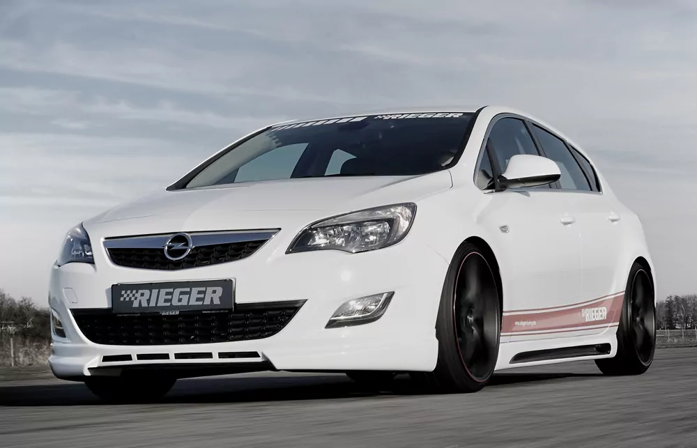 Rieger Spoilerlippe für Opel Astra J - Schrägheck 11.08-09.12 (bis Facelift) carbon optik