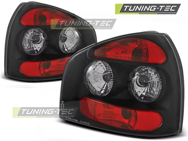 Tail Lights Black Fits Audi A3 8l 08.96-08.00
